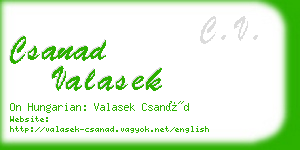 csanad valasek business card